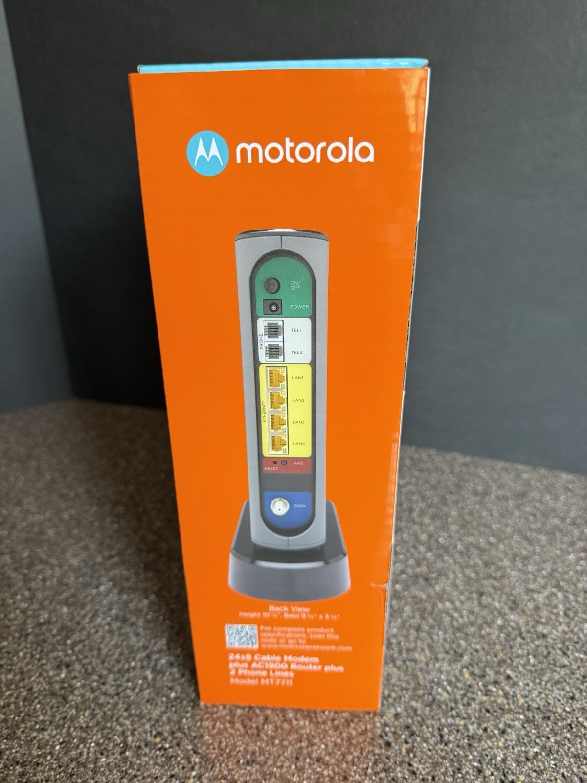 Motorola MT7711 24X8 Cable Modem plus AC1900 WiFi Router