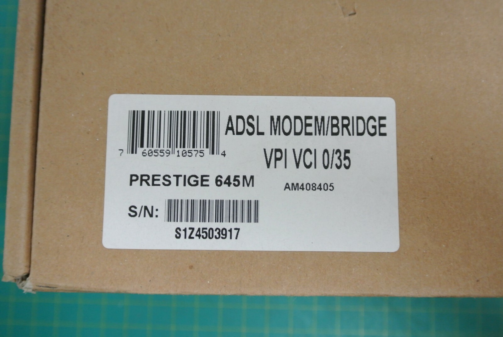 ZYXEL Prestige 645M ADSL MODEM/BRIDGE (NEW)
