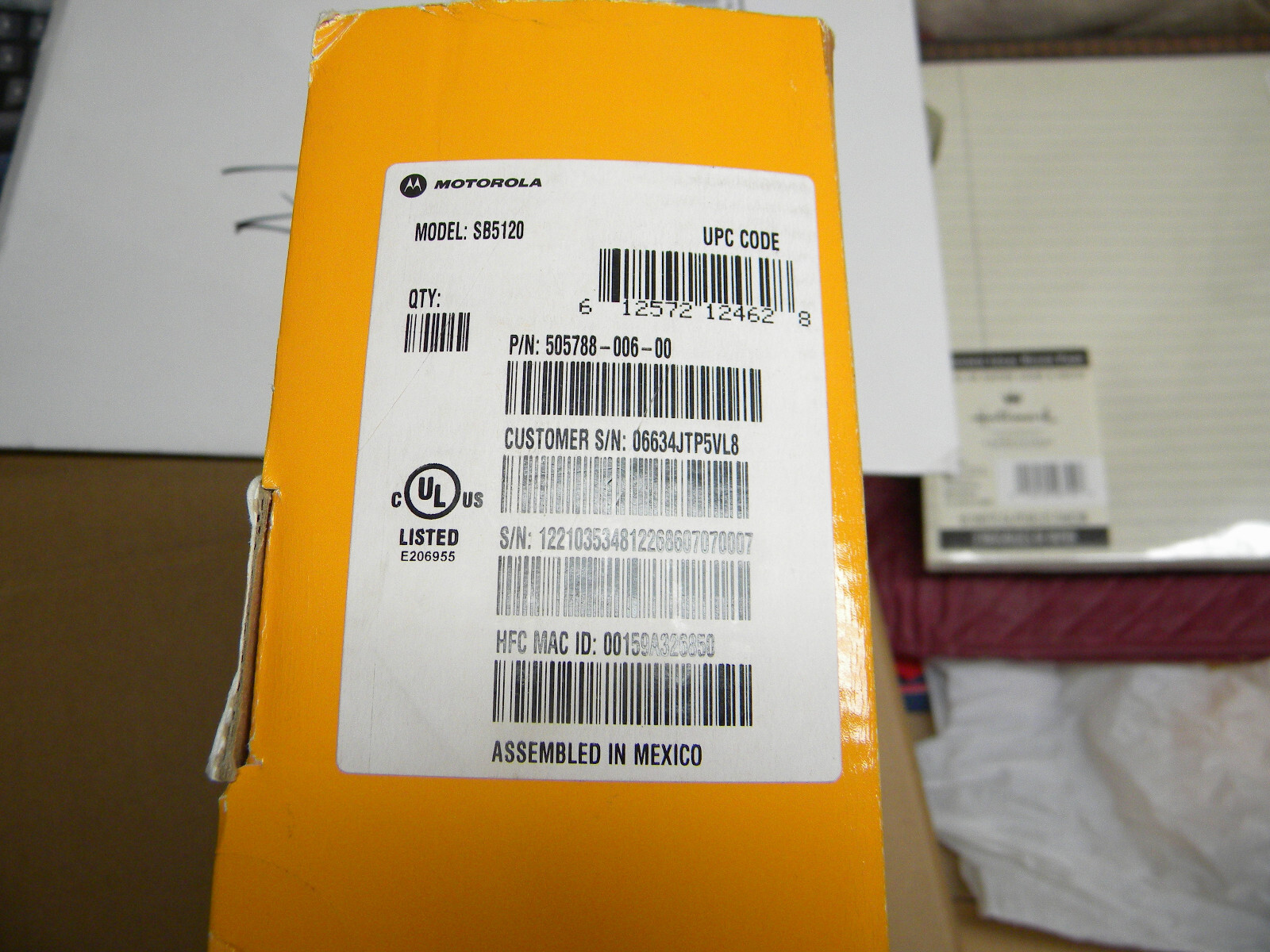 Motorola SB5120 SurfBoard Cable Modem ~ New in Sealed Box