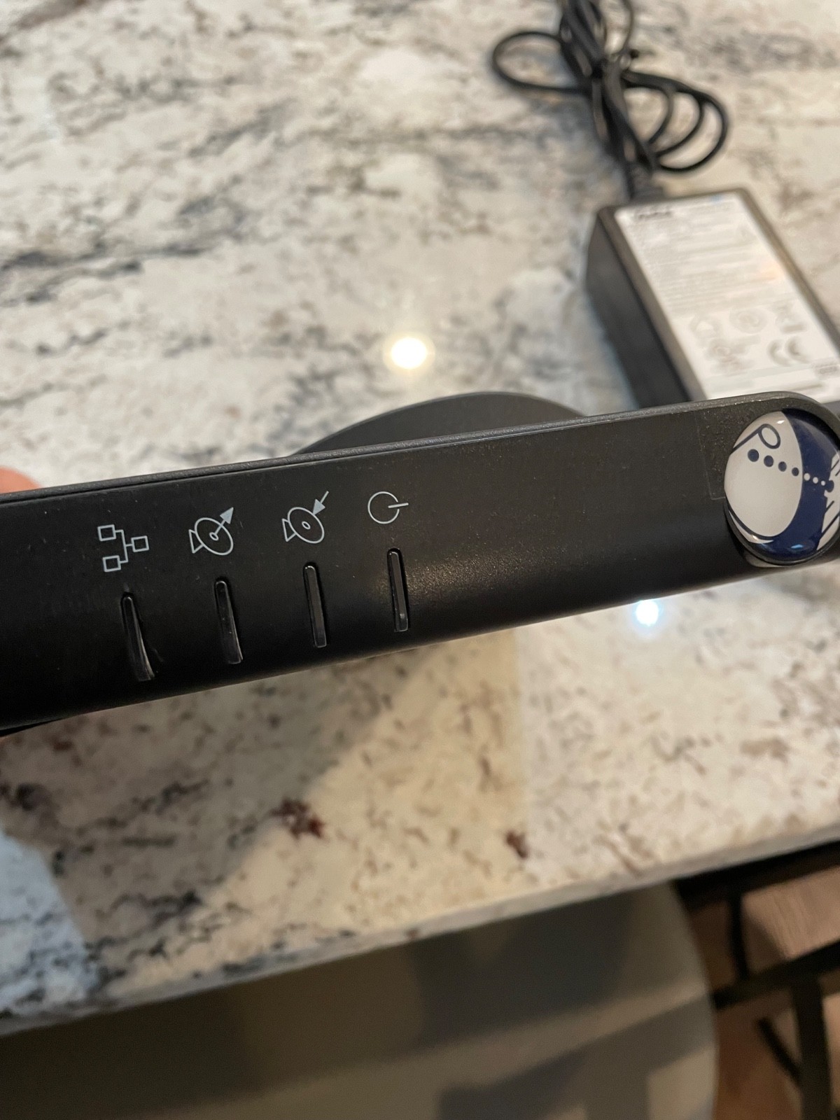 ViaSat Modem Model RM4100 Surfbeam 2 with Power Supply.