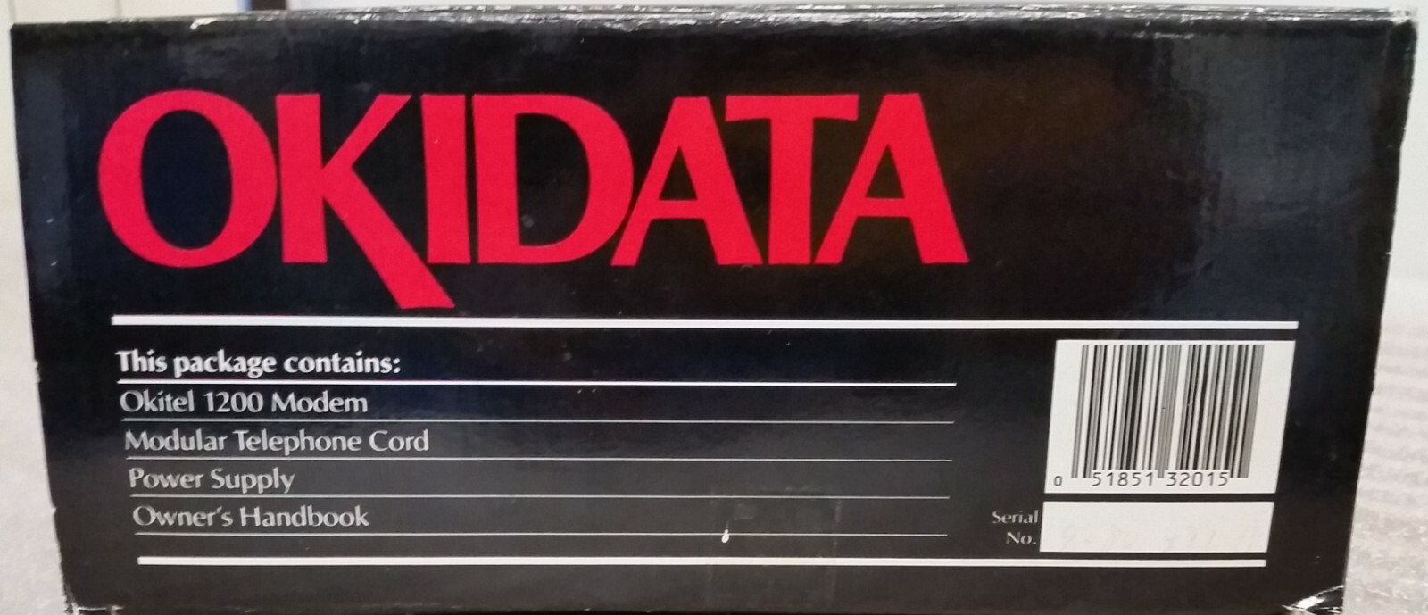 Vintage Okidata PC12P Okitel 1200 External Modem, Complete in Original Box