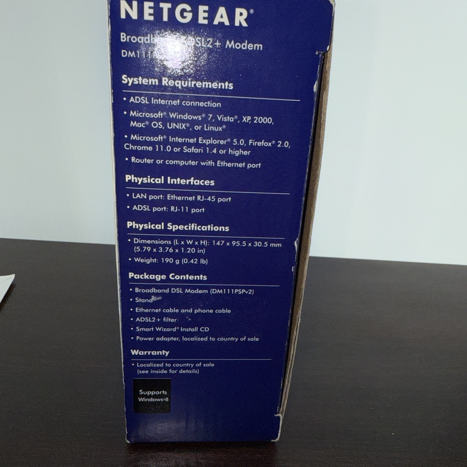 Netgear Broadband Wired Single Ethernet Port ADSL2 Plus Modem See Photos ***