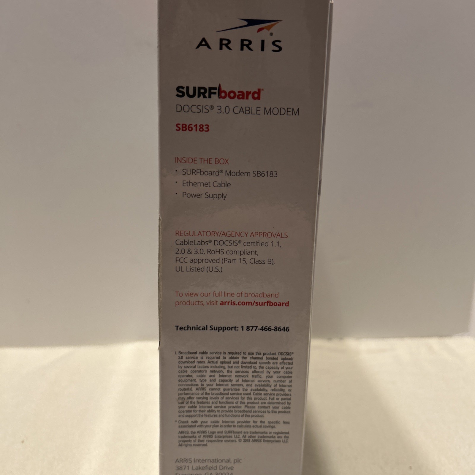 Arris Surfboard SB6183 Cable Modem 686 mbps Internet 16×4 Docsis 3.0 L1995