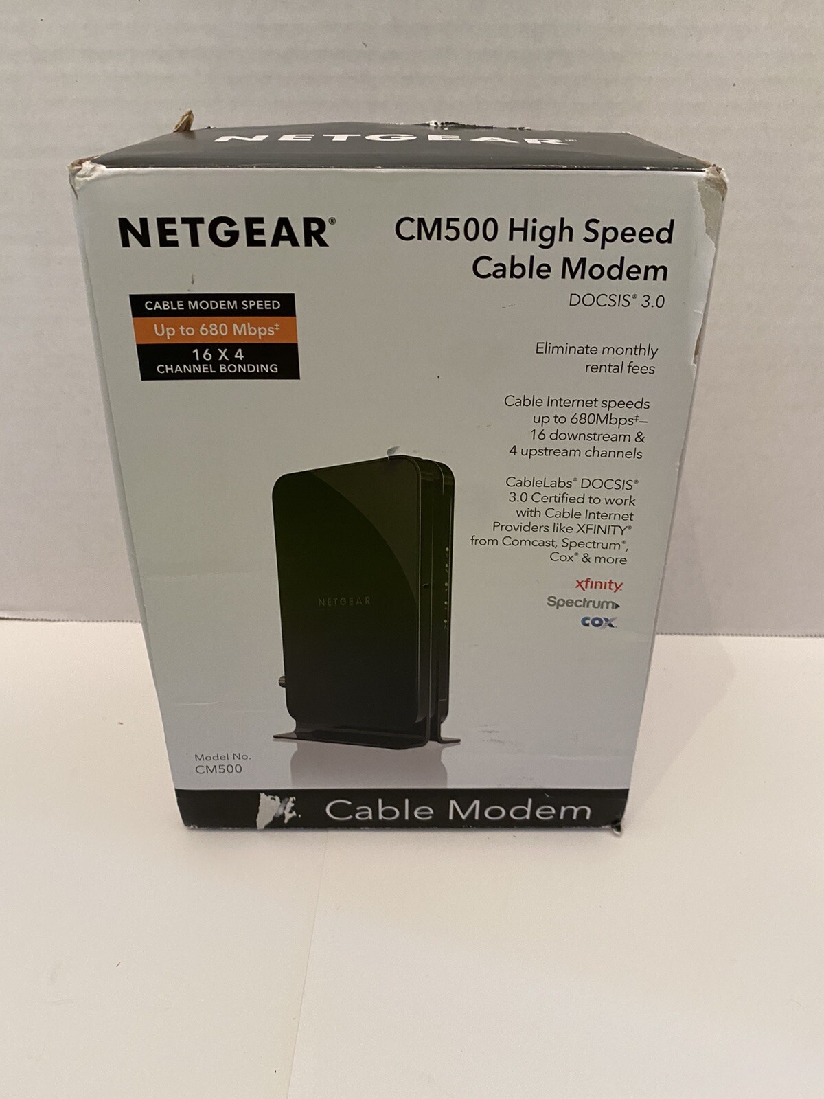 NETGEAR Cm500-1aznas 16×4 DOCSIS 3.0 Cable Modem Max Download Speeds of 686mbps