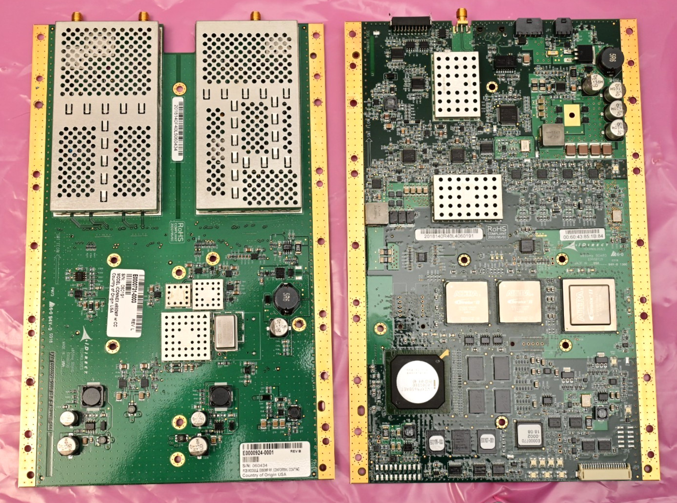 VT iDirect iConnex e850mp Satellite Modem PCB Module Set (Digital & RF)