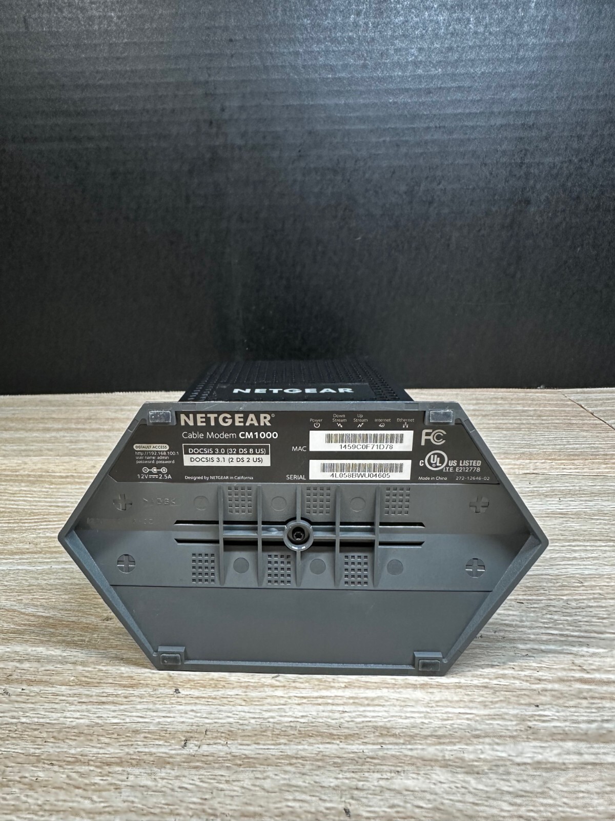 NETGEAR CM1000 DOCSIS 1000Mbps Cable Modem (CM1000-1AZNAS)