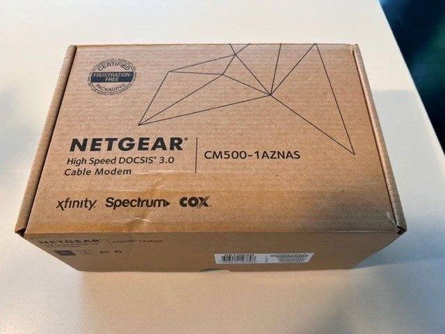 NETGEAR Cm500-1aznas 16×4 DOCSIS 3.0 Cable Modem Max Download Speeds of 686mbps