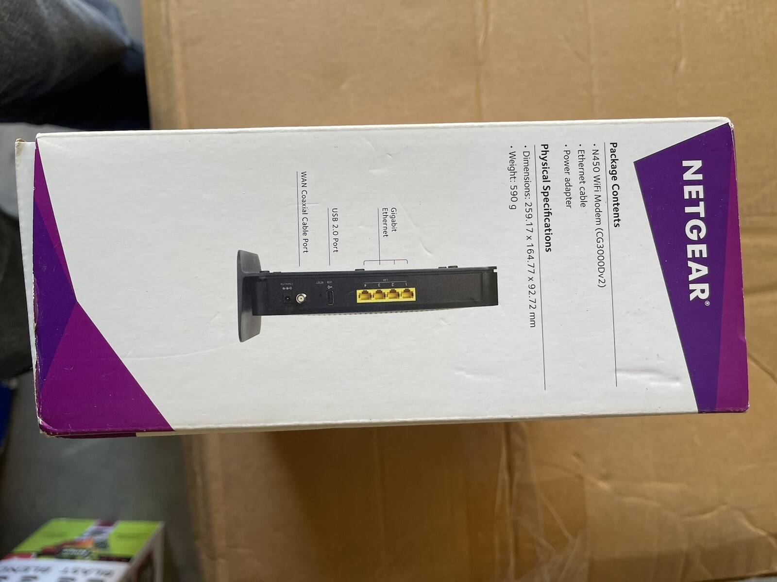 NETGEAR N450 – 100NAS Wireless Cable Modem Router Comcast-Xfinity TWC COX