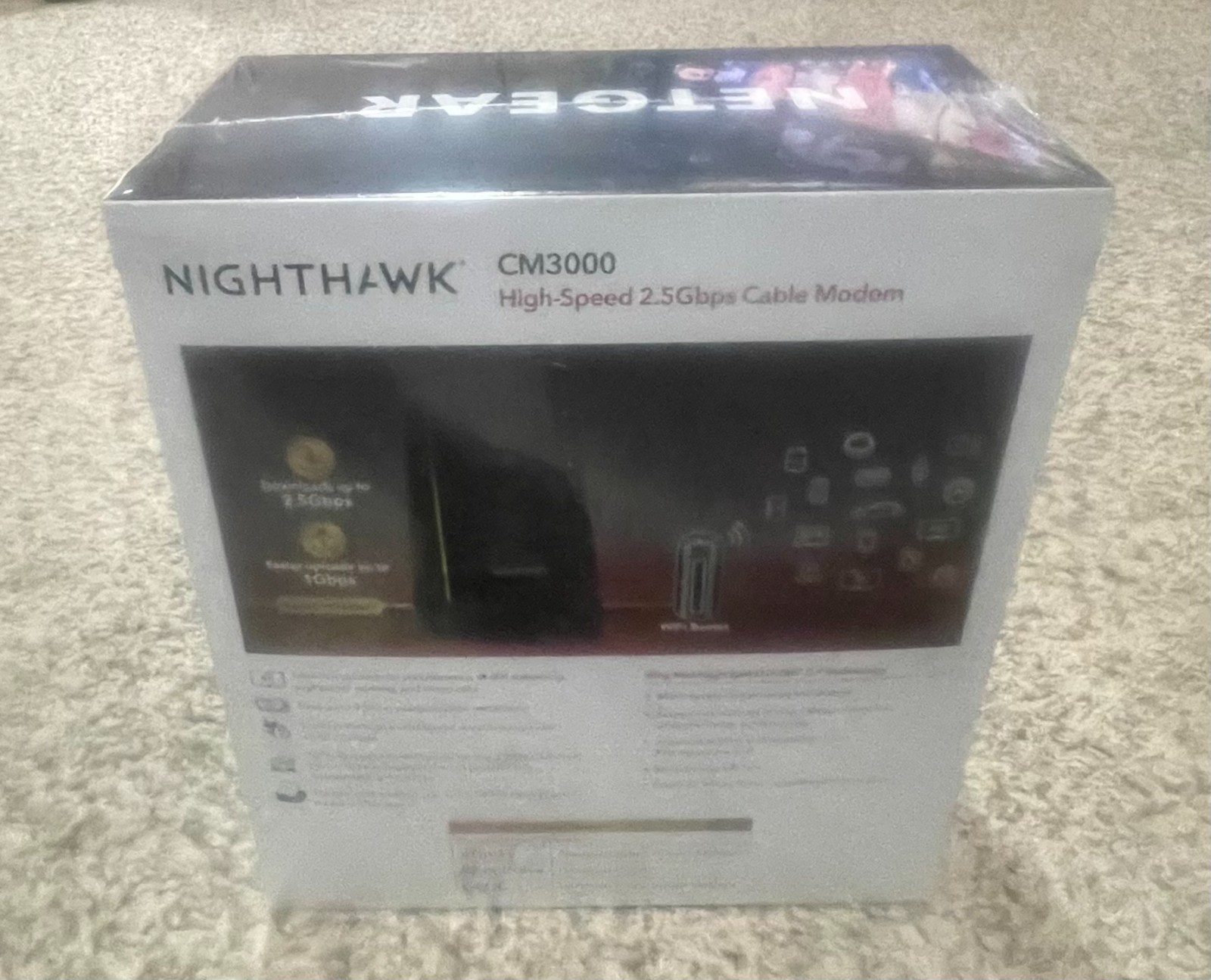 NETGEAR – Nighthawk Mid/High-Split DOCSIS 3.1 Cable Modem – Black