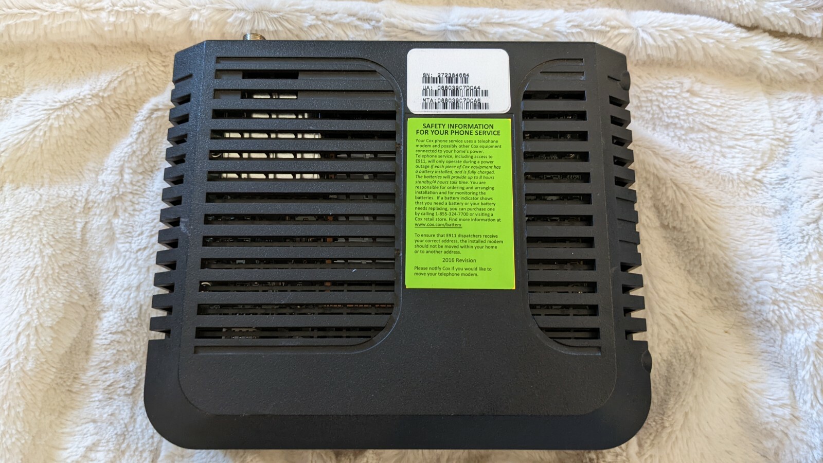 CISCO DPQ3212 CABLE MODEM DOCSIS 3.0 PHONE MODEM/CABLEVISION – no cords