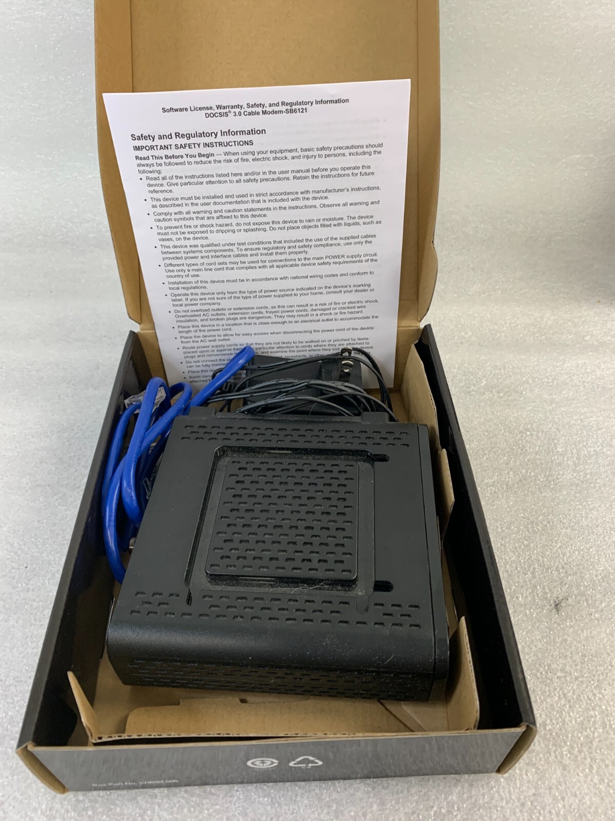 Motorola Arris SURFboard Modern 200 series -SB6121 DOCSIS 3.0 Cable FREE S/H