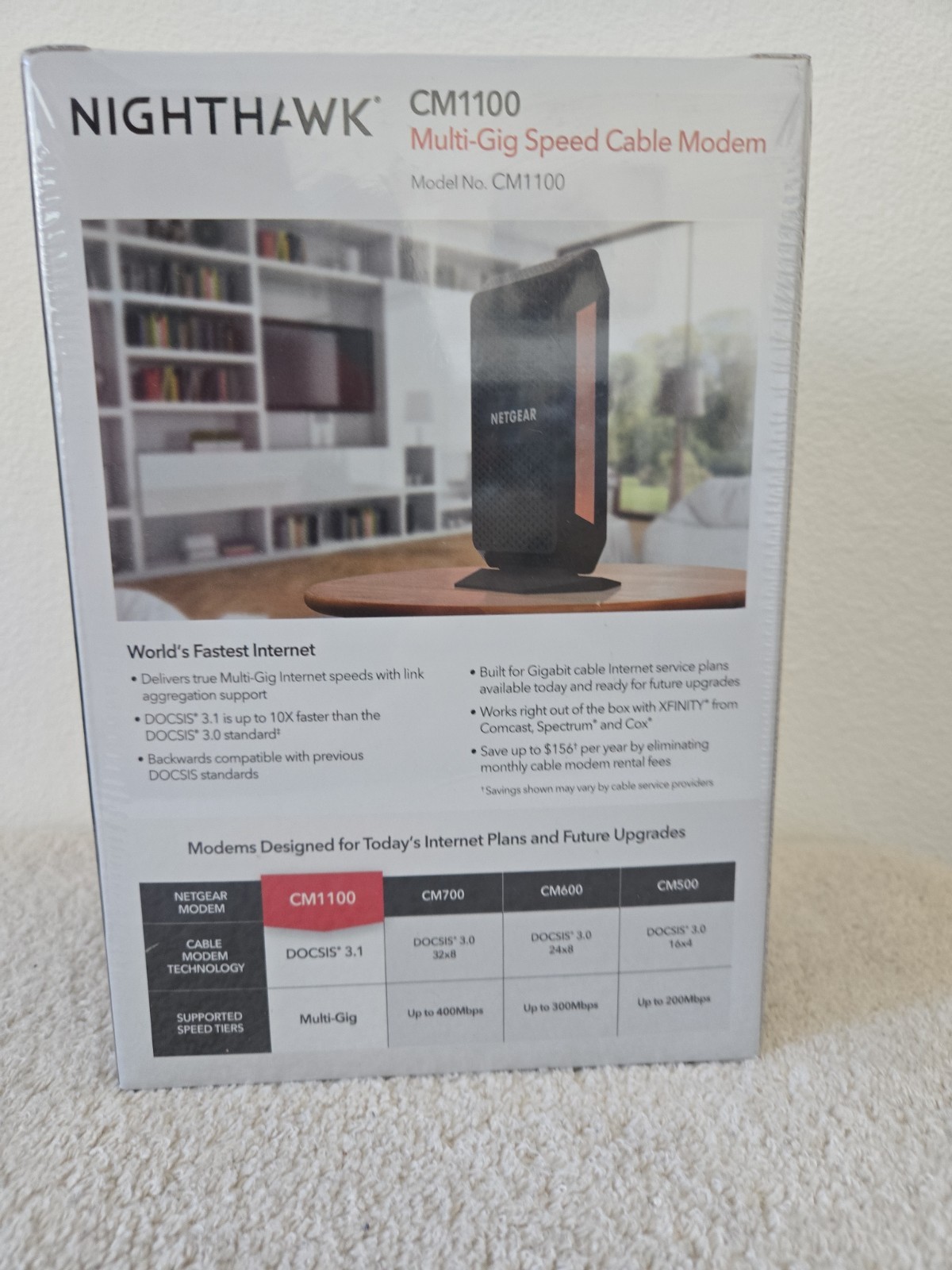 NETGEAR Nighthawk CM1100 Cable Modem