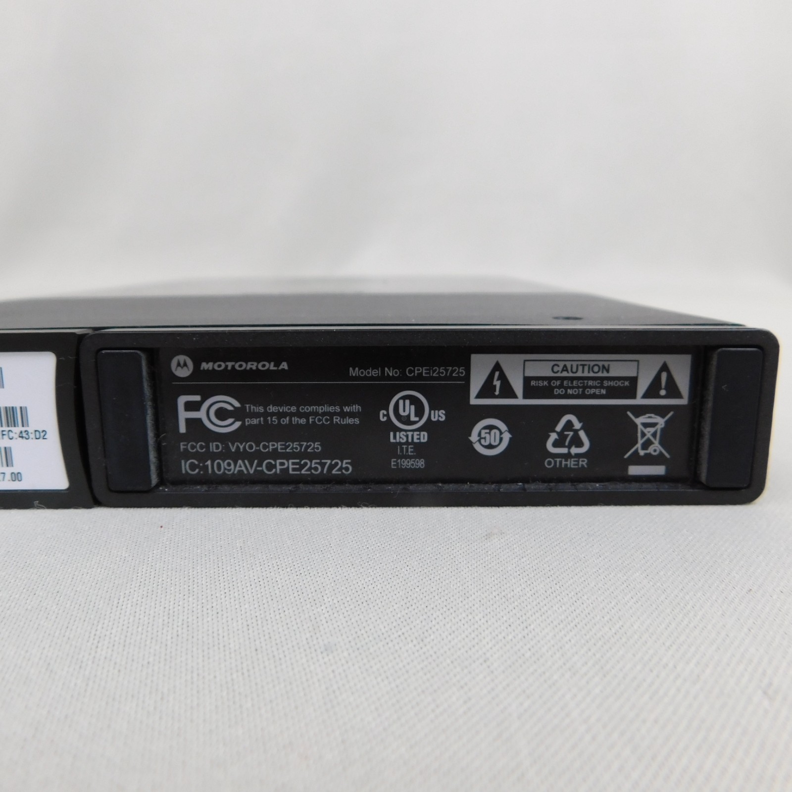 Motorola WiMAX Clear CPEi25725 Modem Tested Working with Ethernet Cable #8175