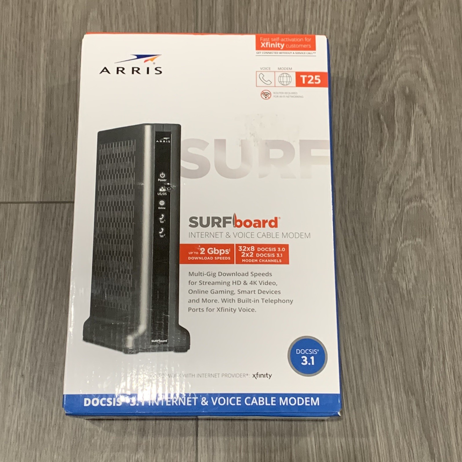 ARRIS Surfboard T25 DOCSIS 3.1 Cable Modem for Xfinity Internet & Voice