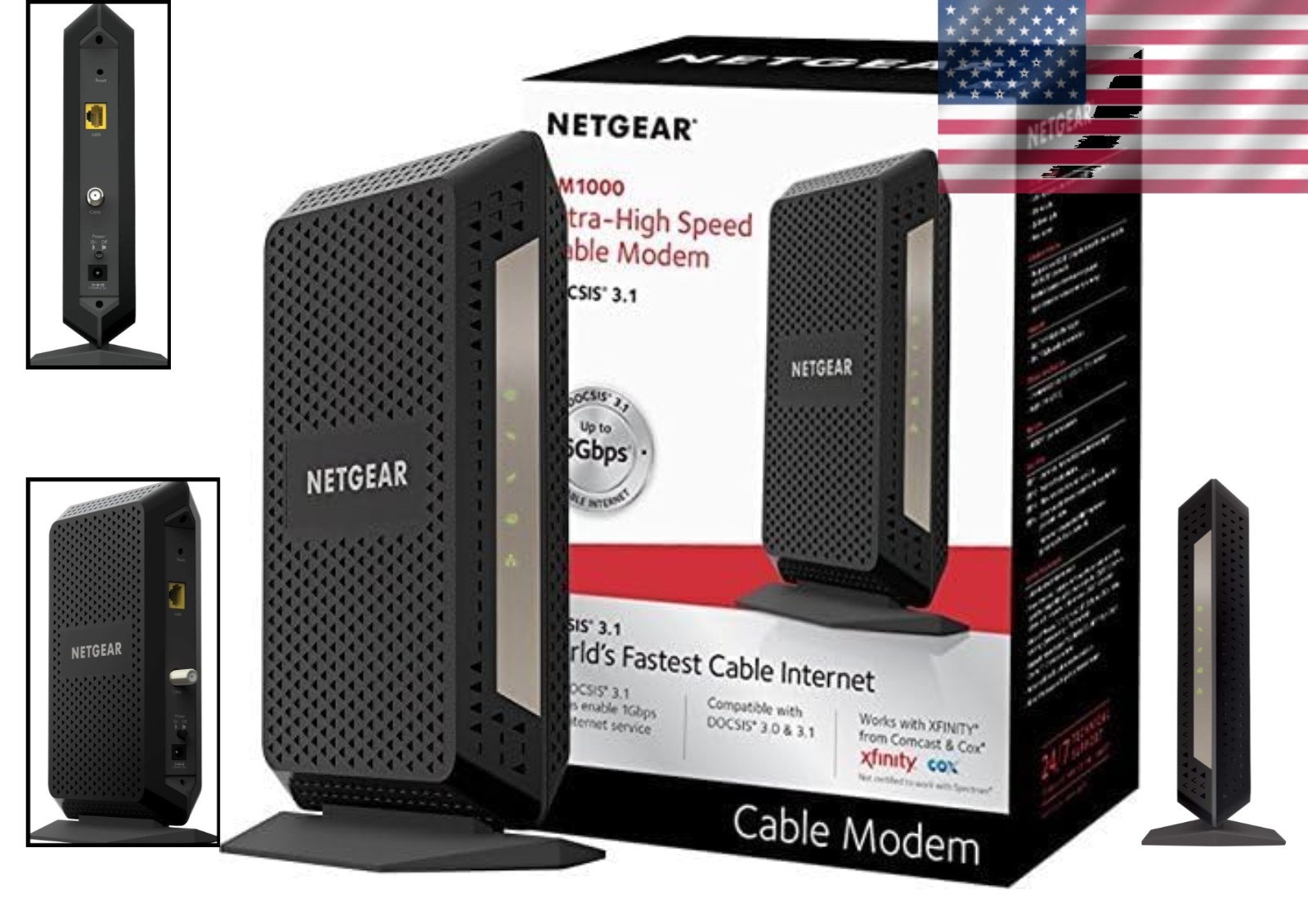 CM1000 Renewed DOCSIS 3.1 Modem – Ultra-Fast 1Gbps, Compatible with Major ISPs