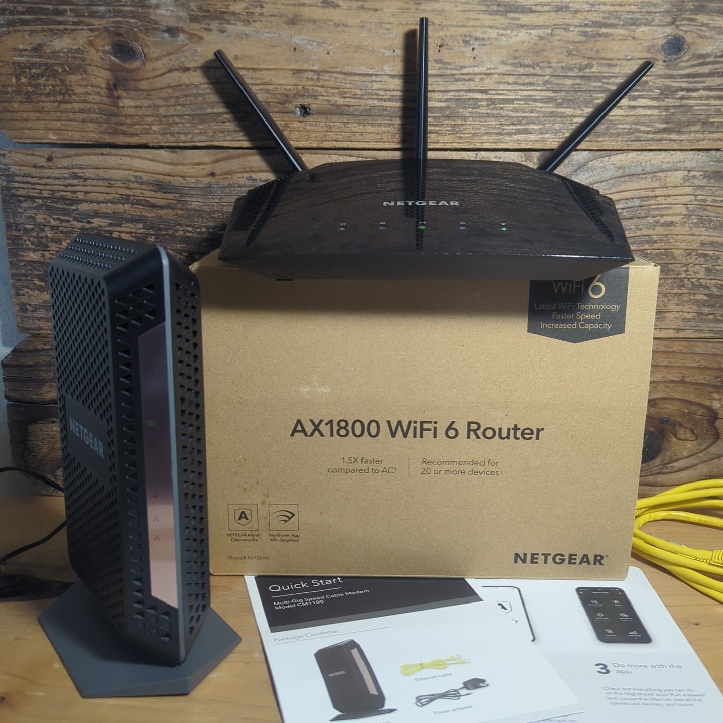 Netgear Nighthawk CM1100 Modem AX1800 WiFi 6 Router Complete Setup