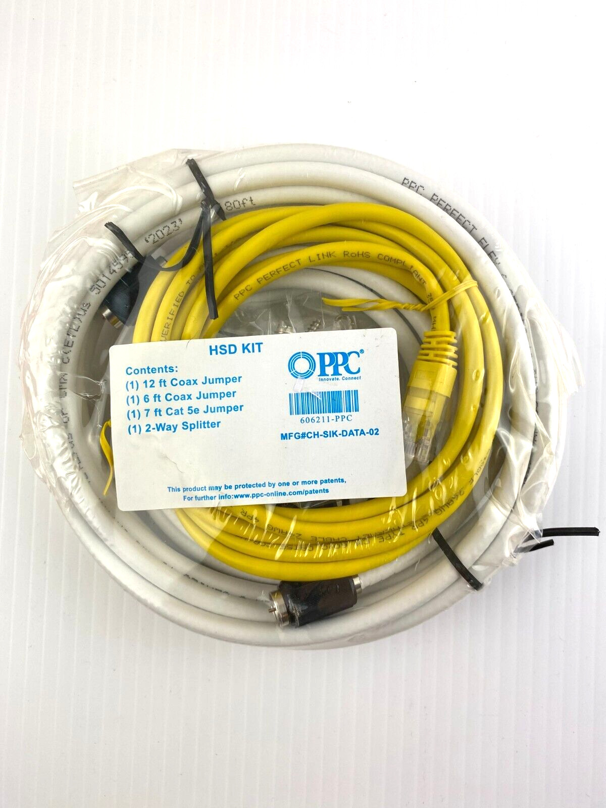 PPC HSD Kit Coax Jumper 12-Ft 606211-PPC – 12ft / 6 ft / 7 ft Coax Jumper