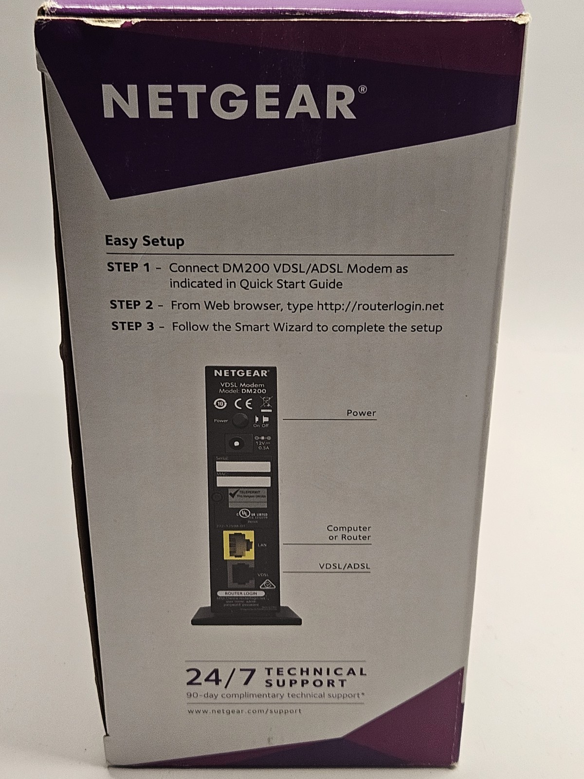 NETGEAR DM200-100NAS DSL VDSL High Speed Broadband Modem