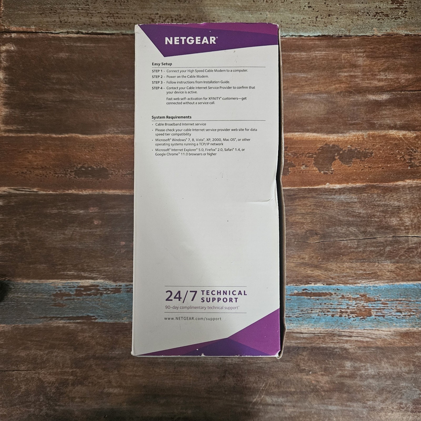 NETGEAR High Speed Cable Modem CM600 Compatible Xfinity Spectrum Cox TV Internet