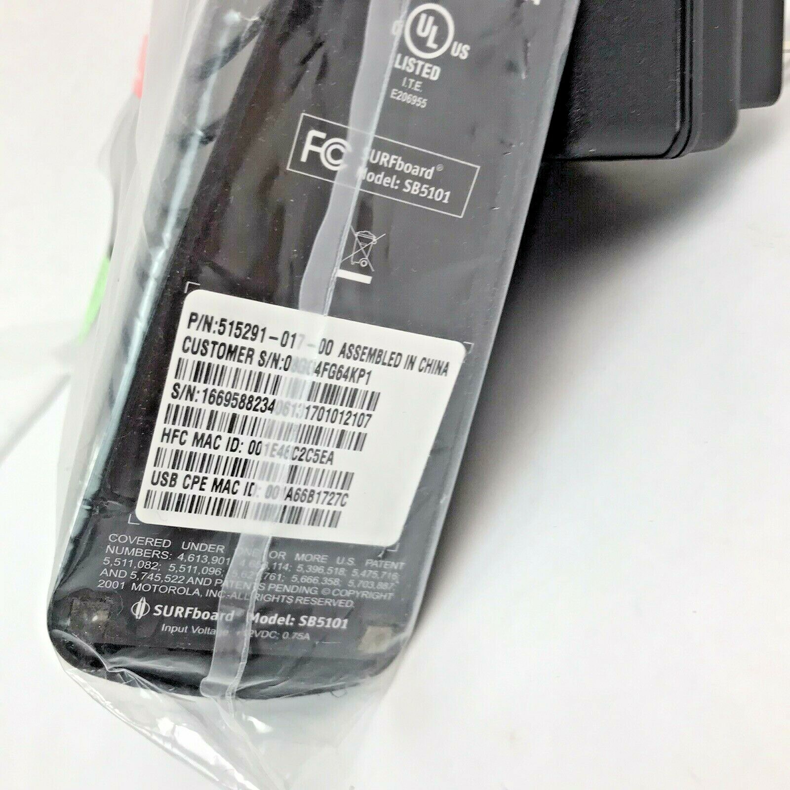 Motorola SURFboard SB5101 (515290-100-00) 38 Mbps