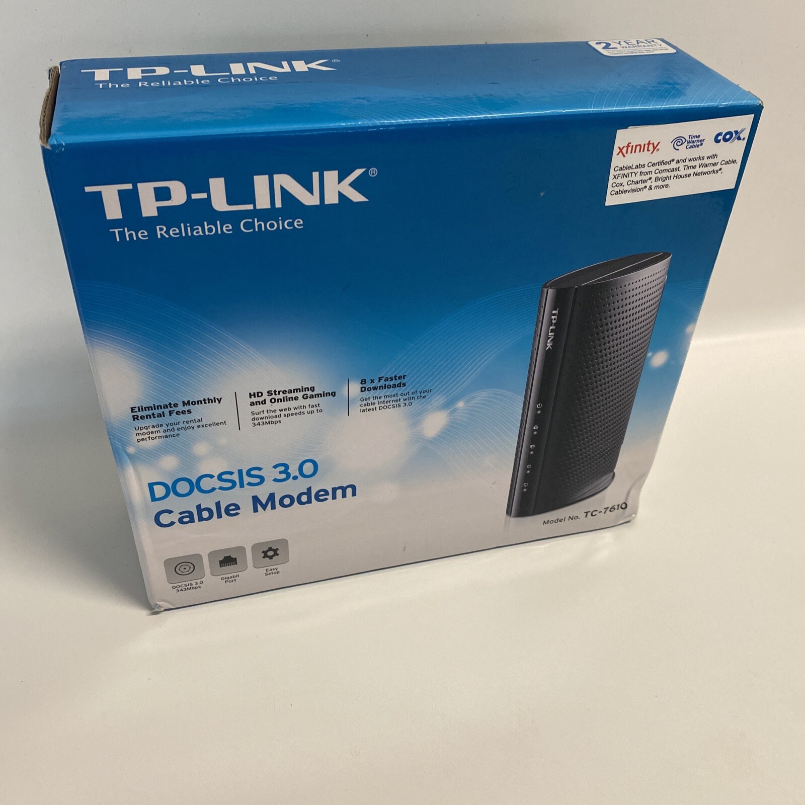 TP-LINK DOCSIS 3.0 Cable Modem TC-7610