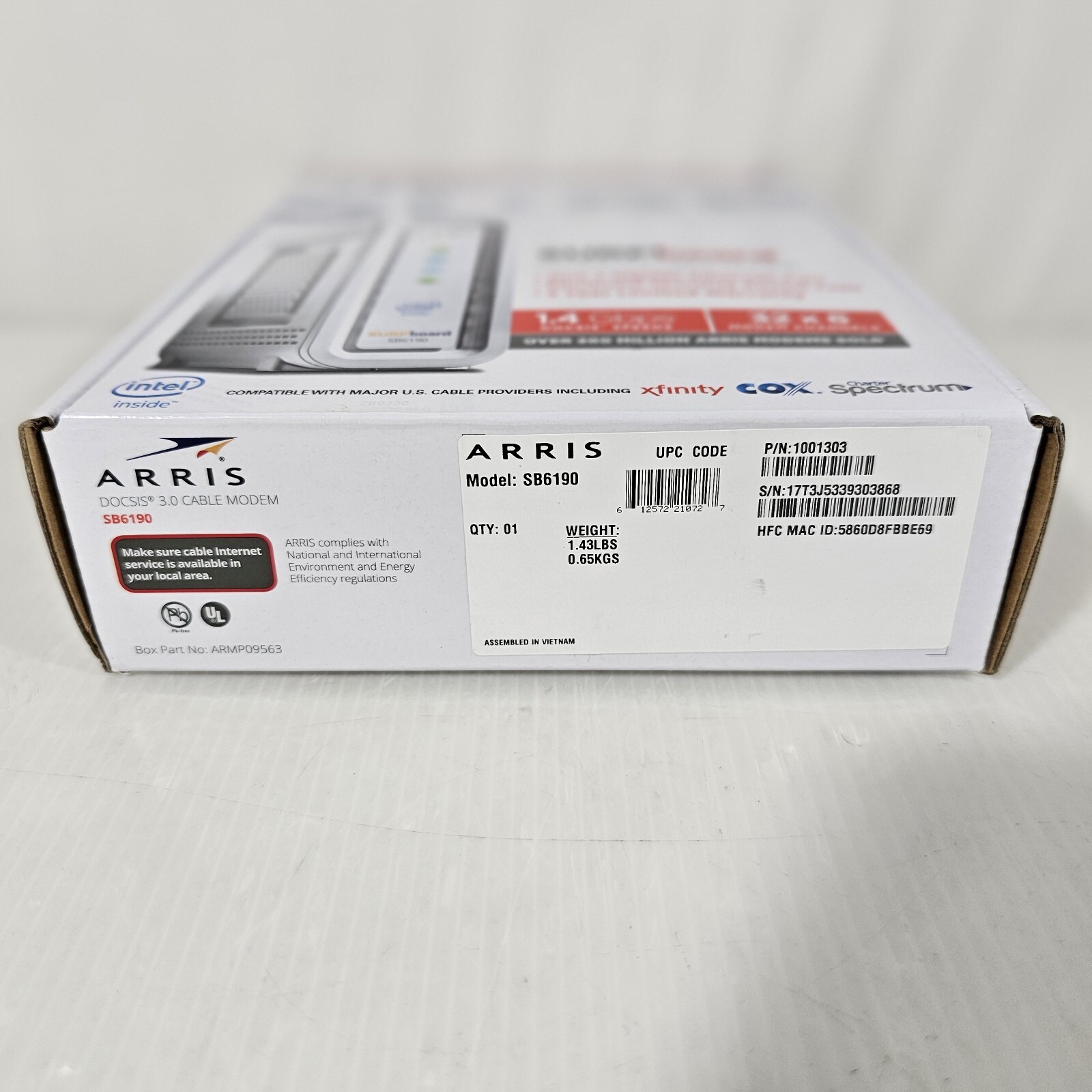 ARRIS Surfboard SB6190 Cable Modem