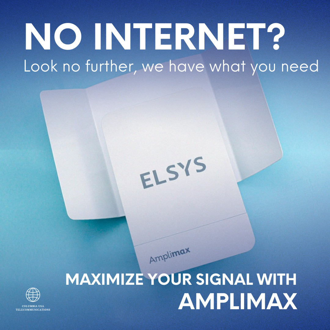 ELSYS AMPLIMAX 4G LTE Portable FWA Modem: Built-in High-Gain Antenna & SIM Slot.