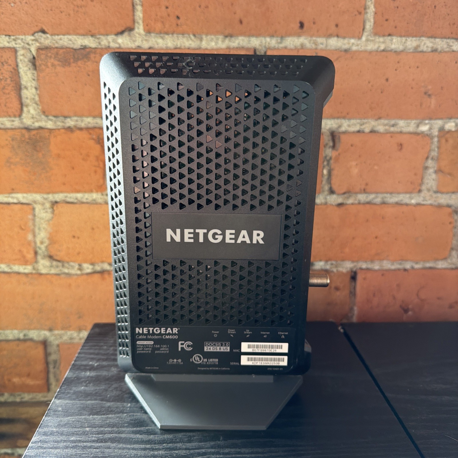 NETGEAR CM600 960Mbps DOCSIS 3.0 Cable Modem