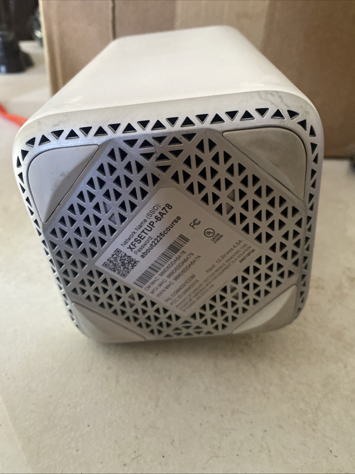 Xfinity XB7-T Gateway Modem Router With Power Cord And Coaxial Cable