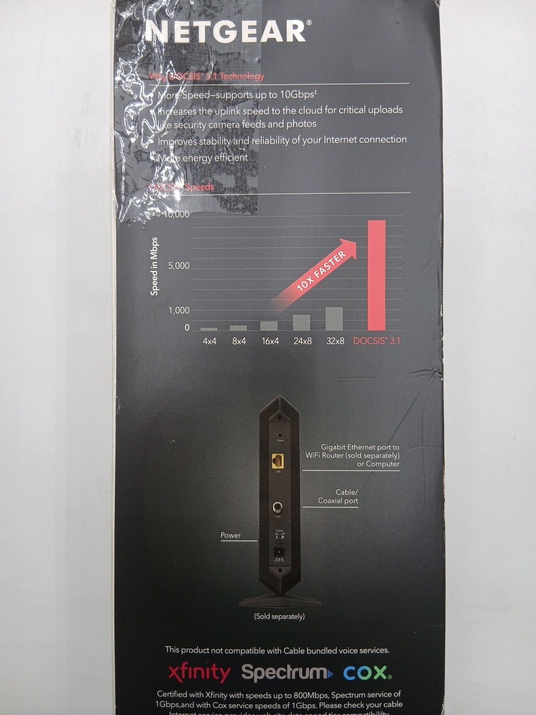 NETGEAR CM1000 Ultra-High Speed Cable Modem – Docsis 3.1 (#Y2-A5)