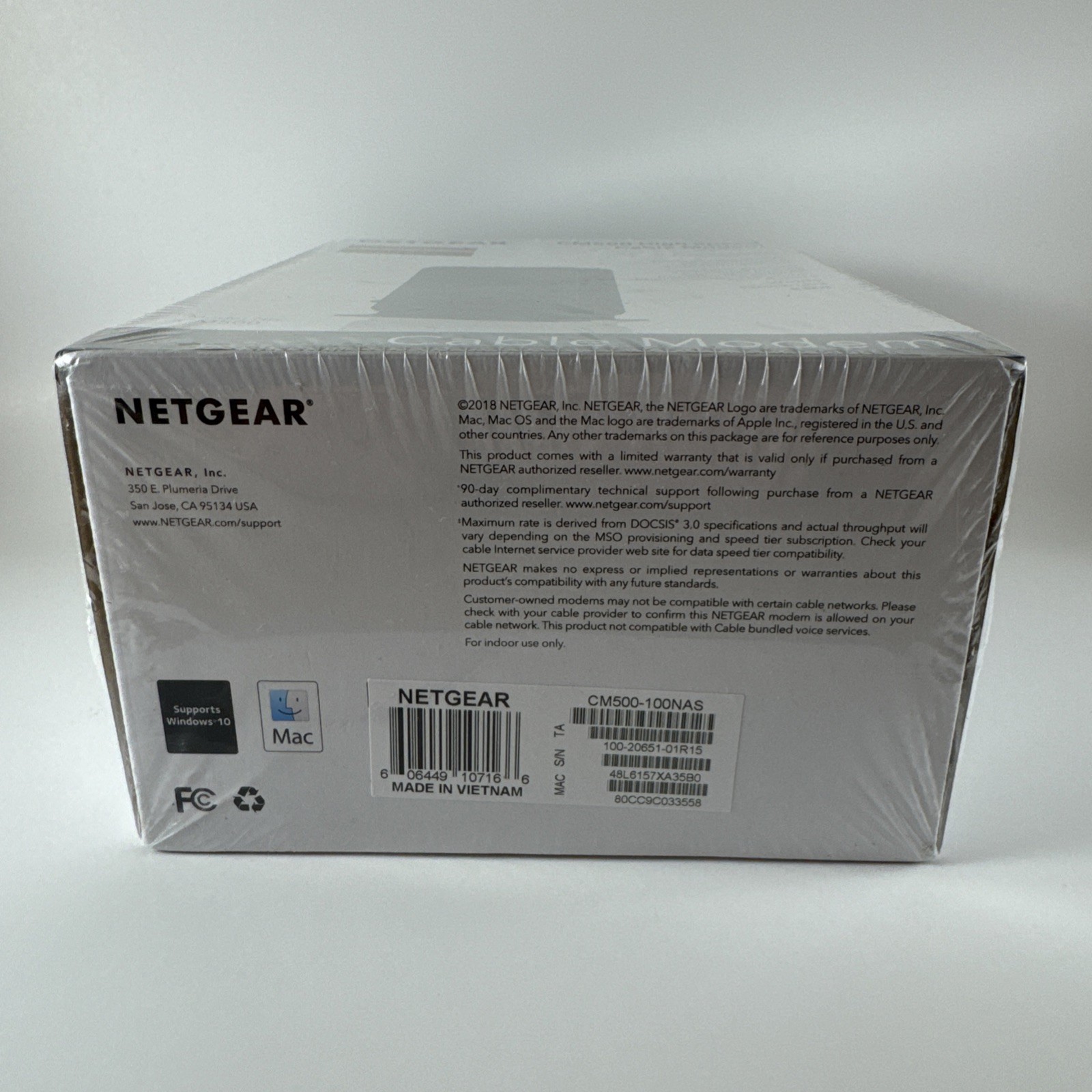 NETGear CM500 DOCSIS 3.0 Cable Modem Cert. for XFINITY by Comcast Cox Spectrum +
