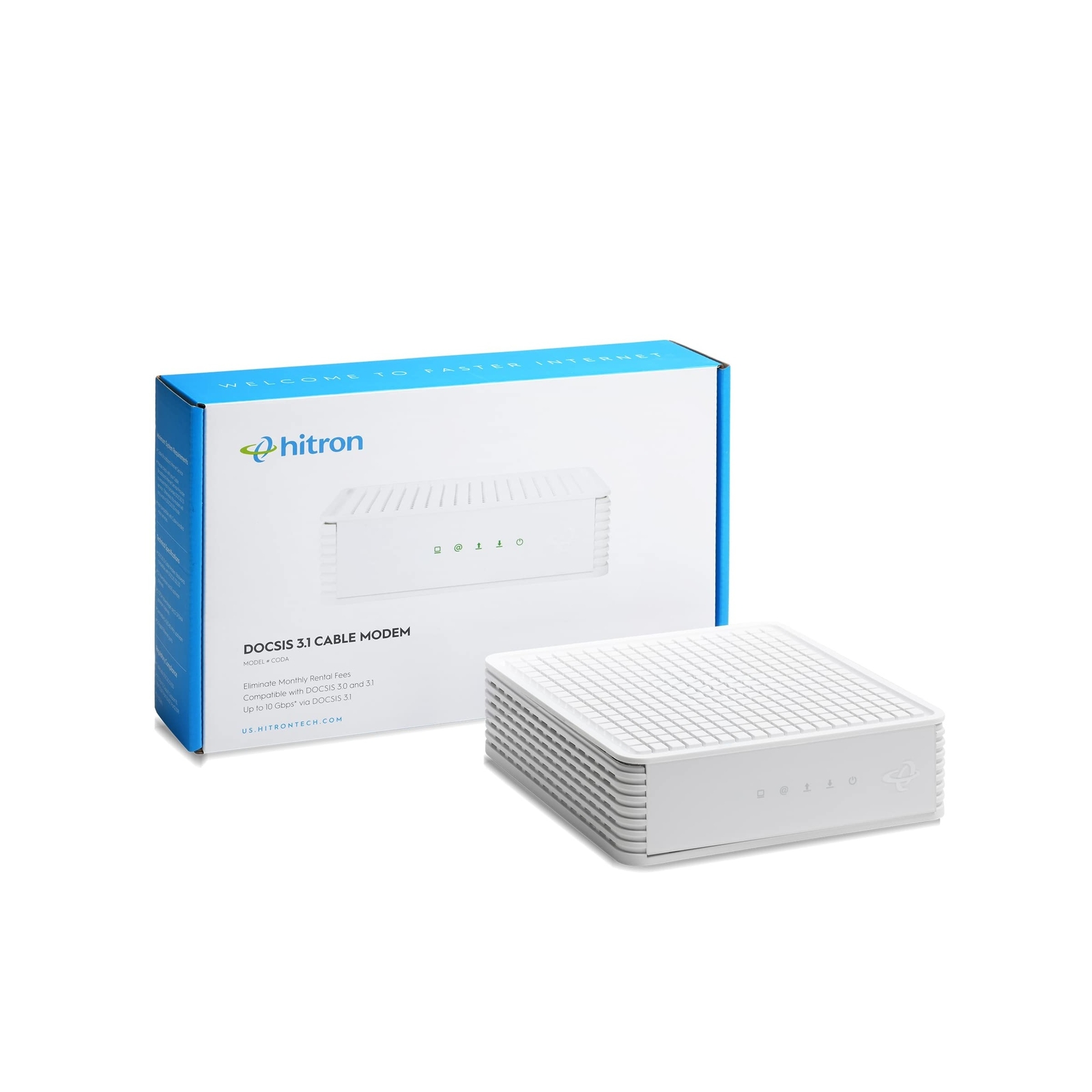 Hitron CODA DOCSIS 3.1 Modem | Pairs with Any WiFi Router or Mesh WiFi | Cert…