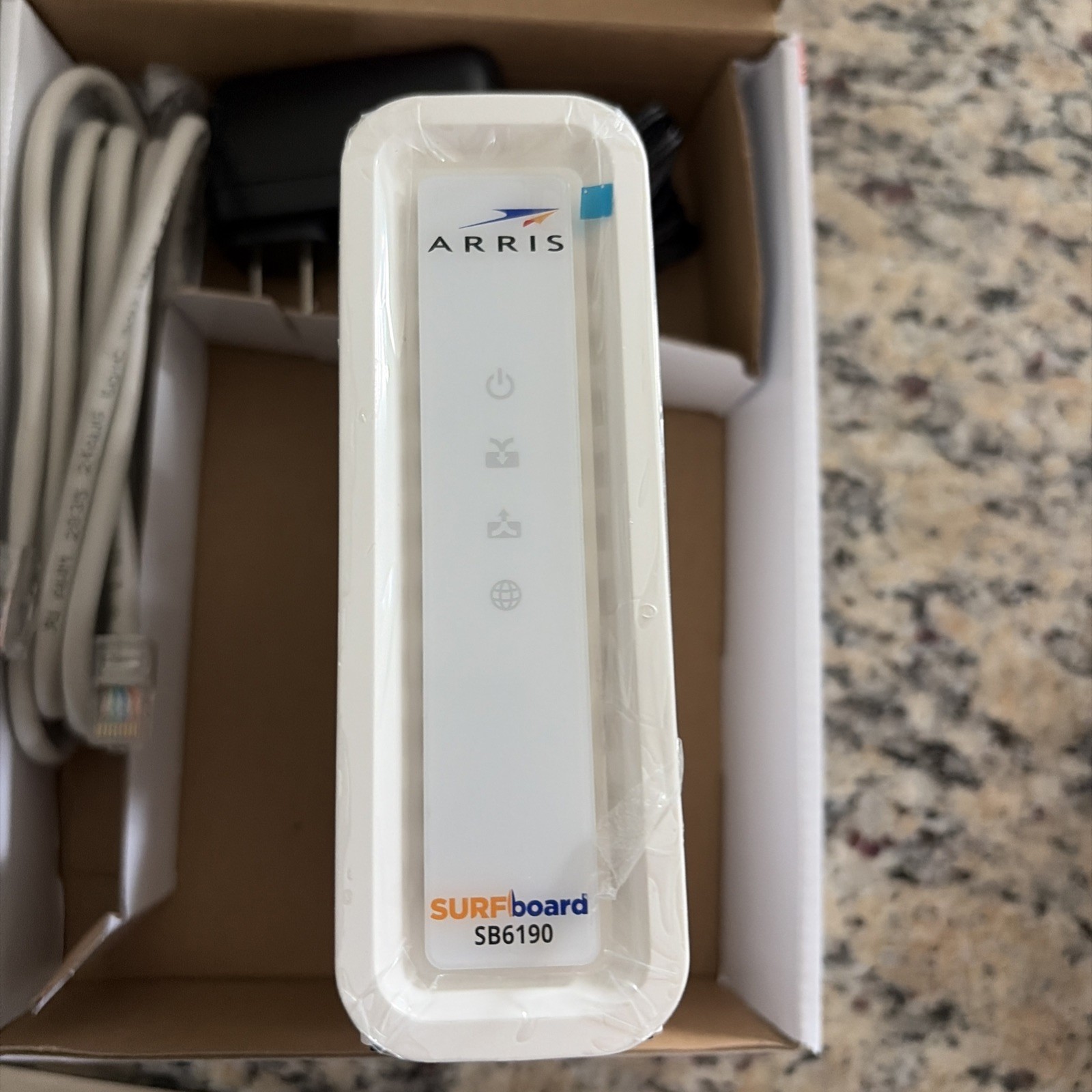 ARRIS Surfboard SB6190-RB DOCSIS 3.0 Cable Modem, White