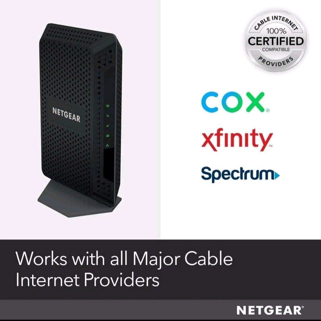 NETGEAR CM600-1AZNAS DOCSIS 3.0 Cable Modem High Speed 960Mbps
