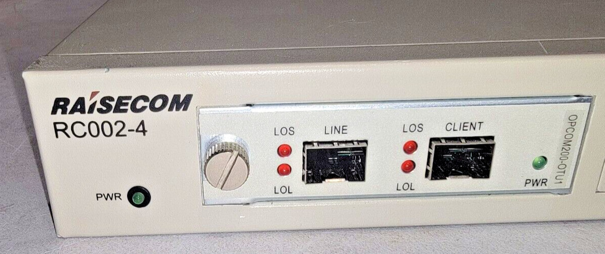 RAISECOM, RC002-4DC-01, INTELLIGENT ETHERNET DEMARCATION DEVICE 4-SLOT UNUSED
