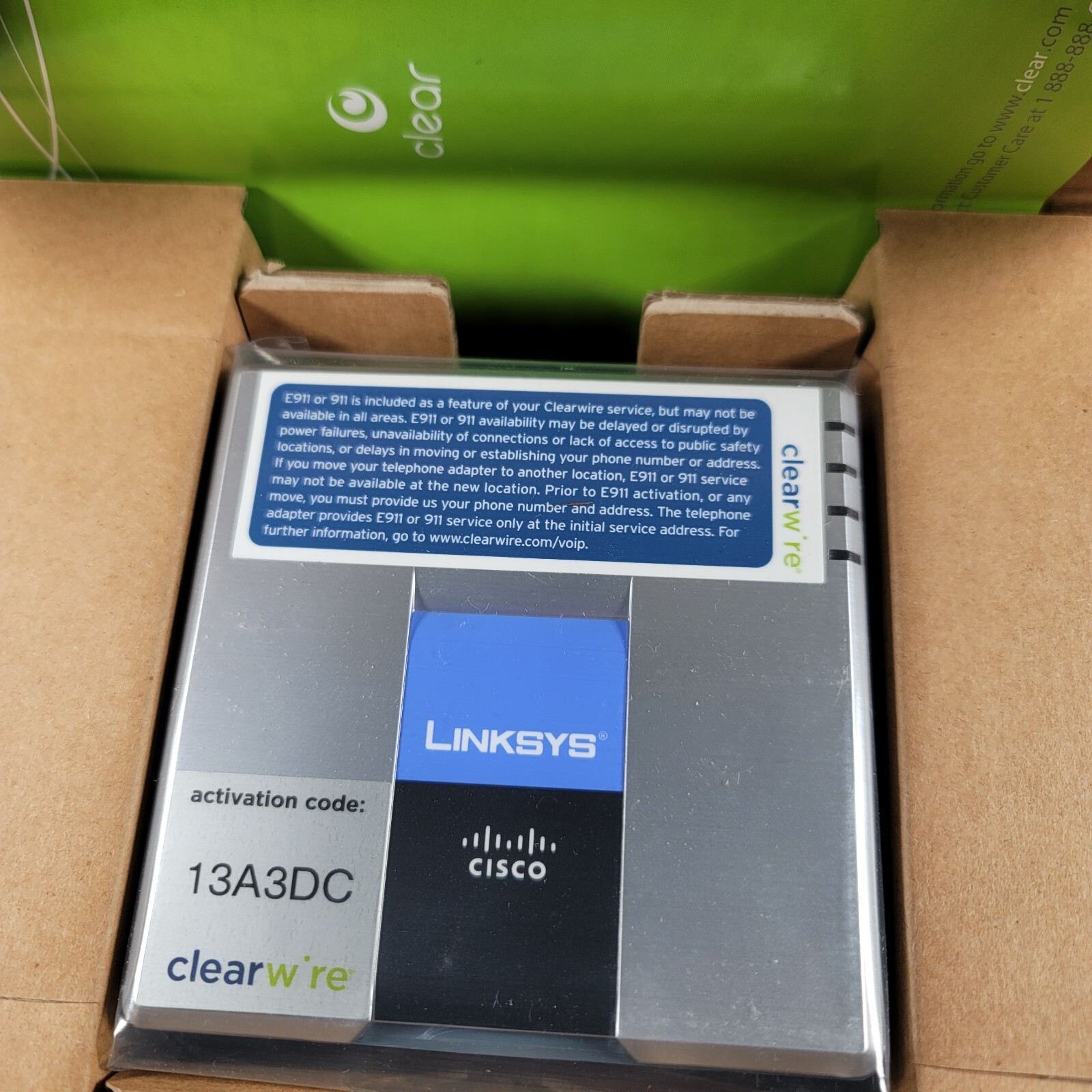 Linksys Single Port Router with 2 Phone Ports SPA2102-NA. Bought New Never Used.