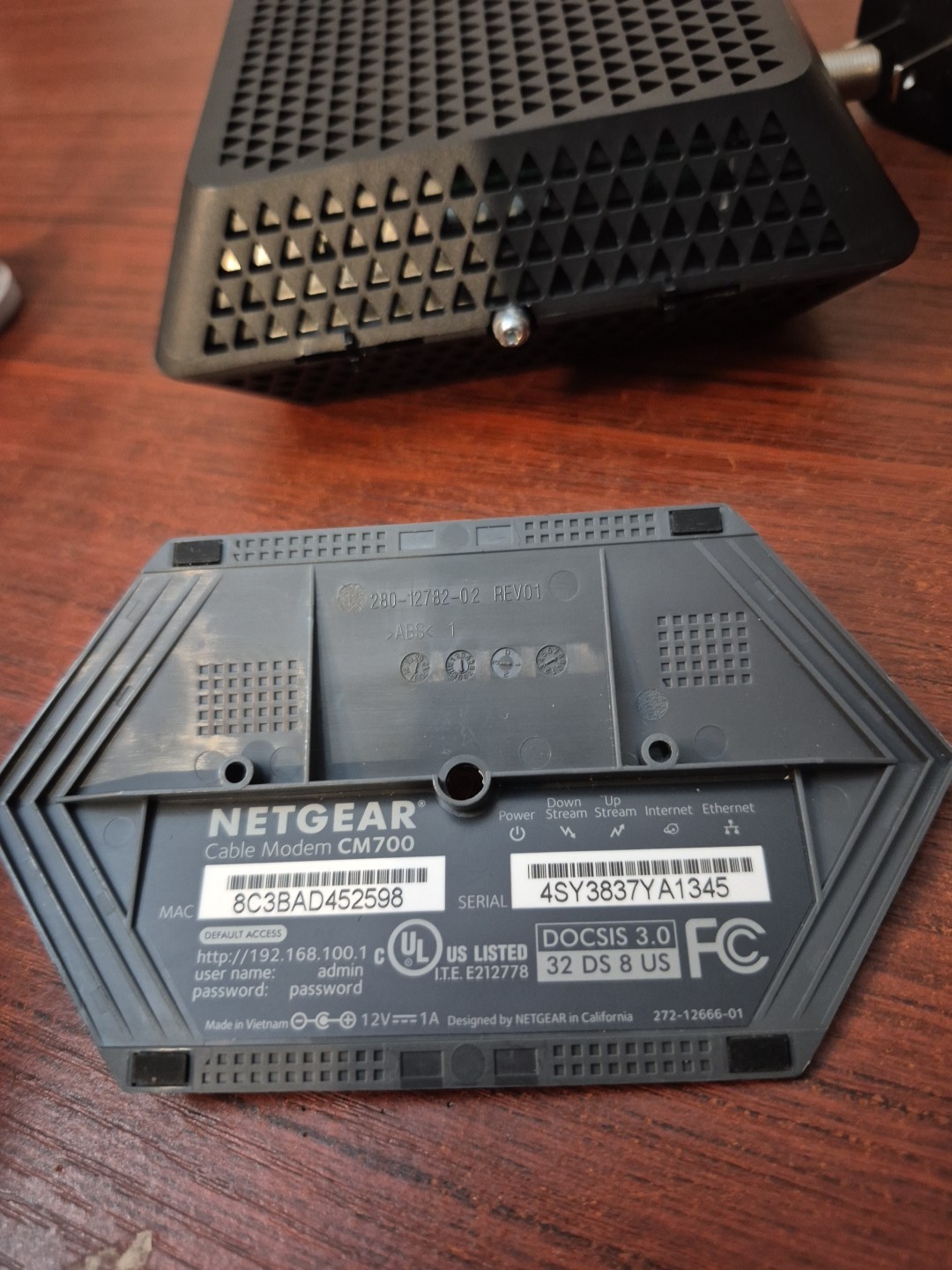NETGEAR CM700 DOCSIS 3.0 High Speed Cable Modem
