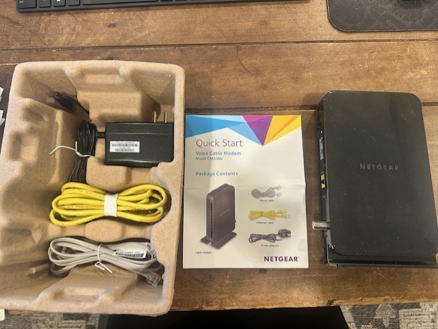 NETGEAR CM500V Cable Modem for Internet & Voice