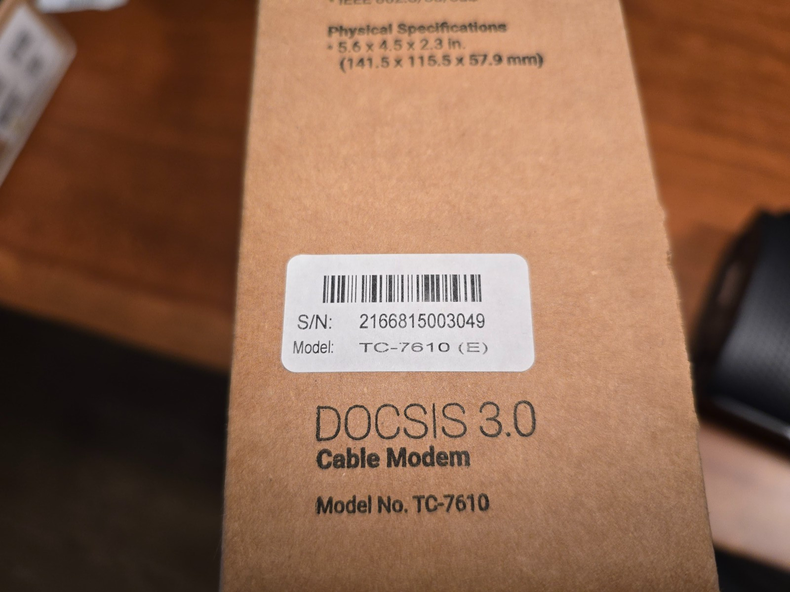 TP-LINK TC-7610 (E) DOCSIS 3.0 Cable Modem
