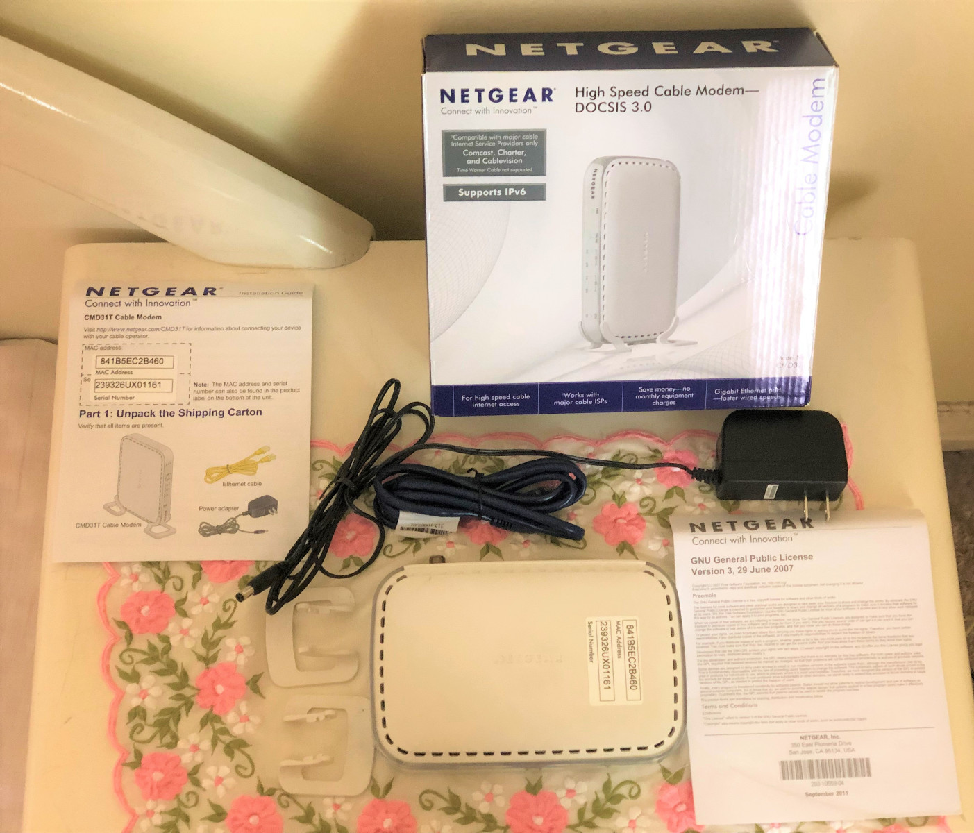 NETGEAR CMD31T-100NAS High Speed Cable Modem (Up to 150 Mbps)