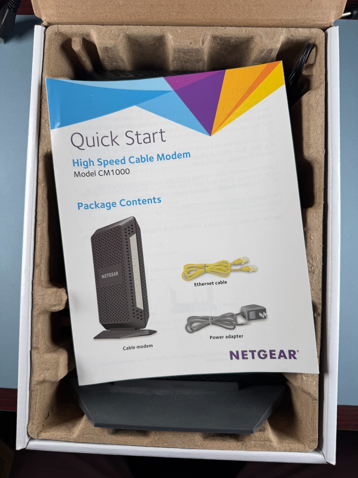 NETGEAR Nighthawk CM1000 DOCSIS 3.1 Cable Modem – Powers on – Untested – VIDEO