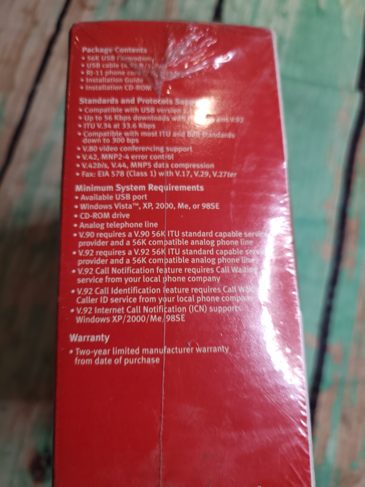 US Robotics USR5633B 56K USB FaxModem Advanced Dial-Up Connectivity Plug & Play