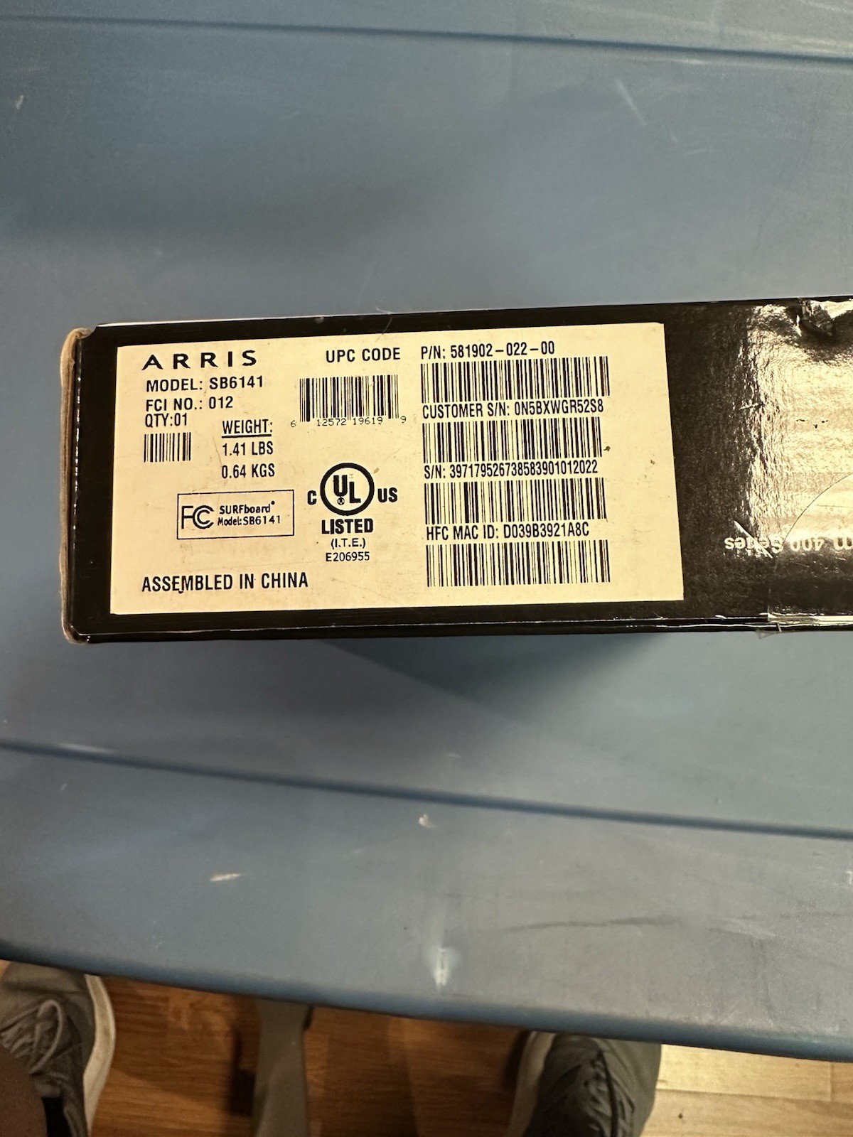 ARRIS SURFboard SB6141 Docsis 3.0 Cable Modem