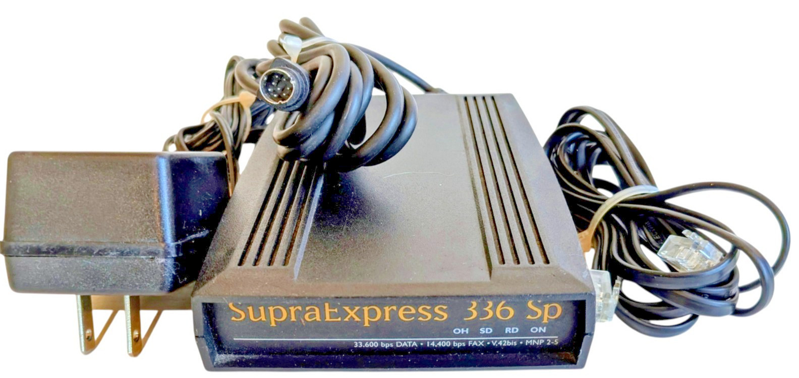Diamond SupraExpress 336e SP ASVD 33.6K External Fax Modem SUP1940 V.34