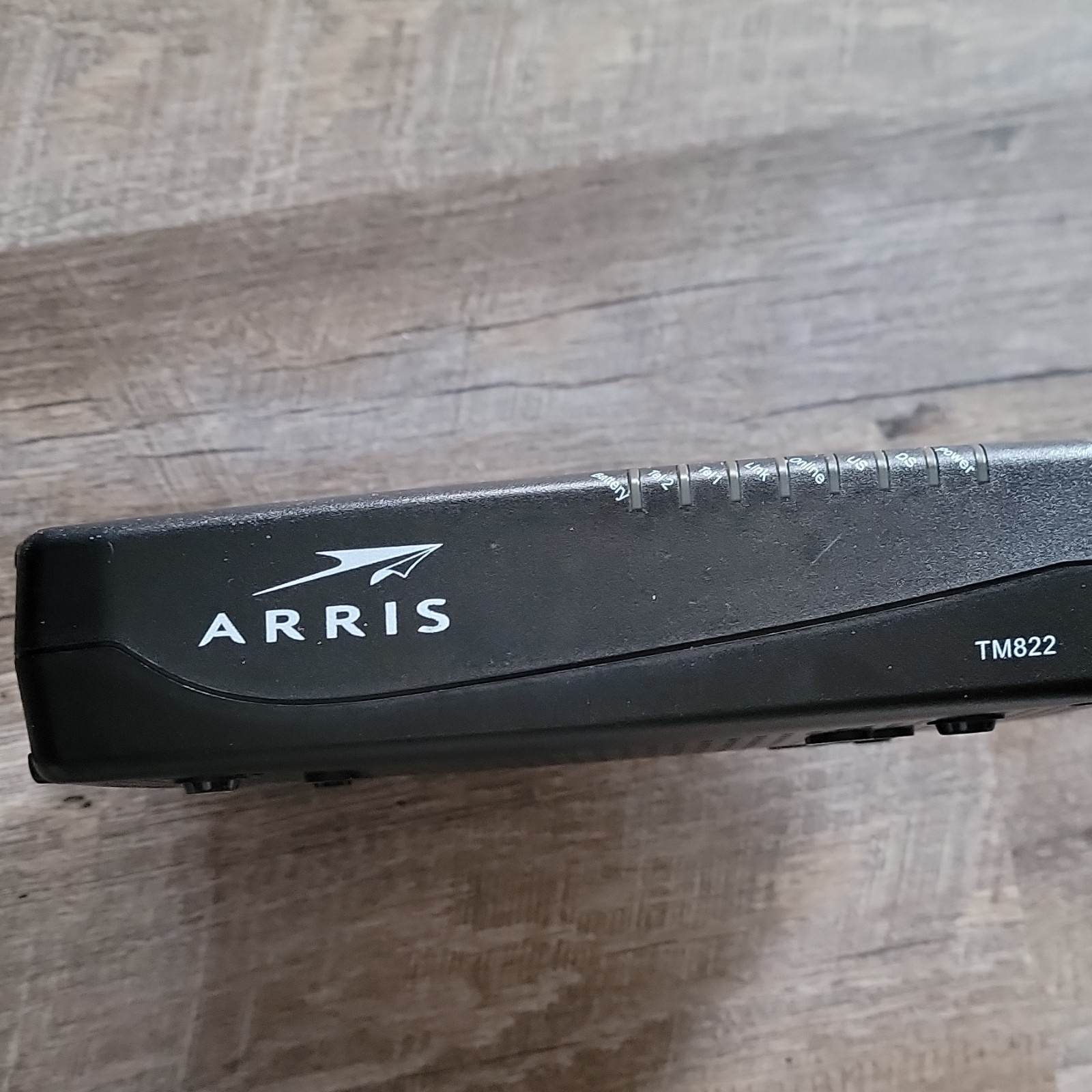 ARRIS TM822G Cable Modem DOCSIS 3.0, Ethernet, Telephone, Coaxial Ports, Black