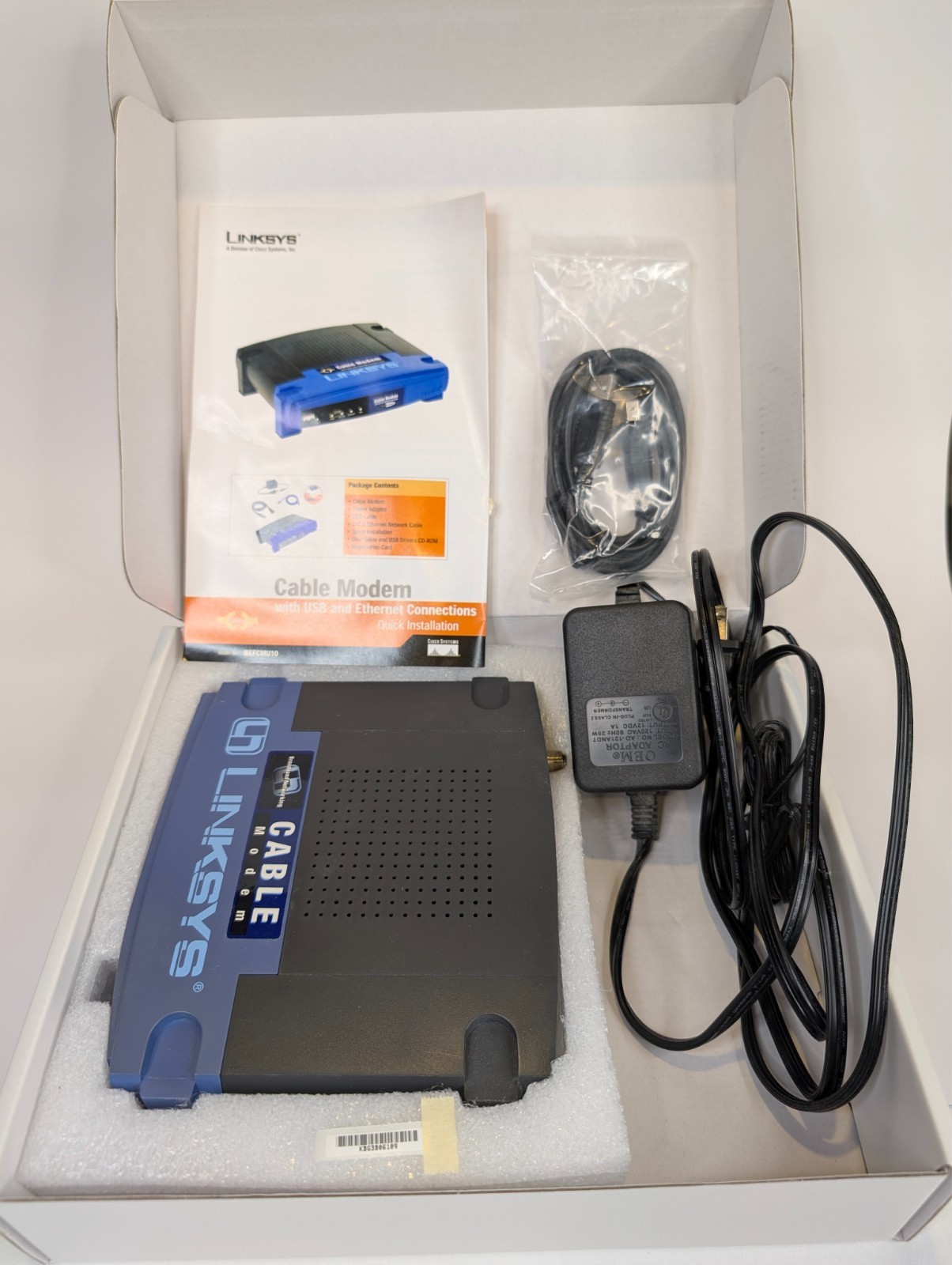 Linksys BEFCMU10 Cable Modem – BOXED