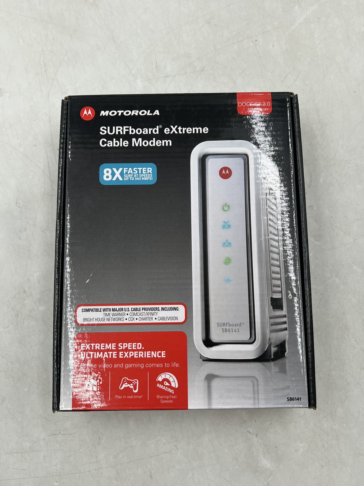 Arris Motorola SURFboard eXtreme Cable Modem SB6141 White Free Shipping