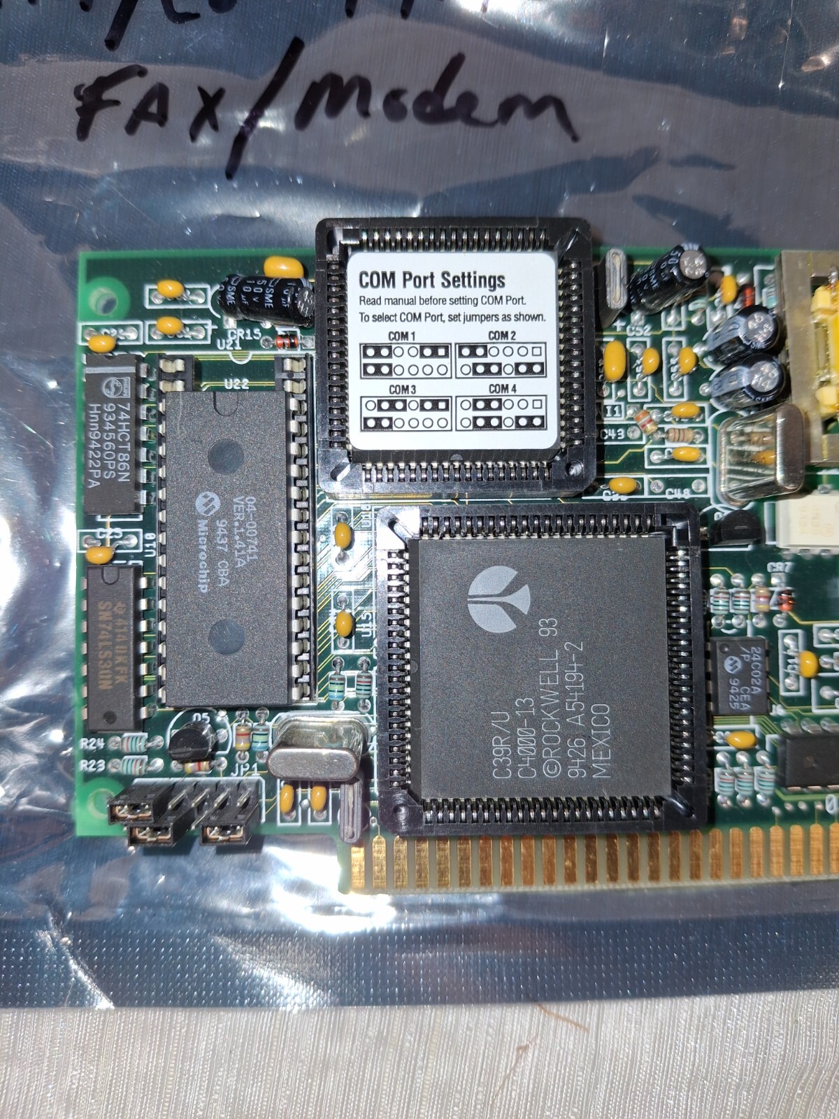 HAYES 5606AM ACCURA 14.4 + FAX ISA SHORT HALF CARD MODEM ACCURA 144