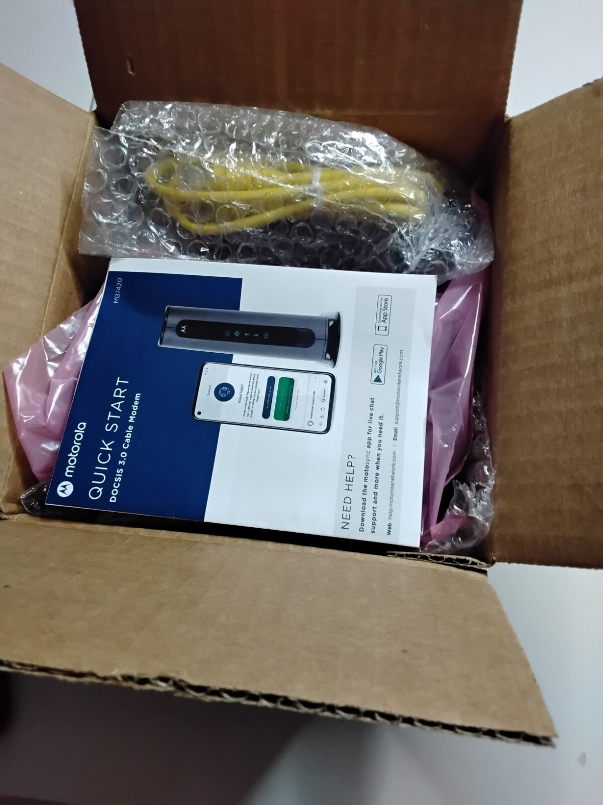 16×4 Cable Modem Model MB7420 686 Mbps DOCSIS 3.0 Certified by Comcast New