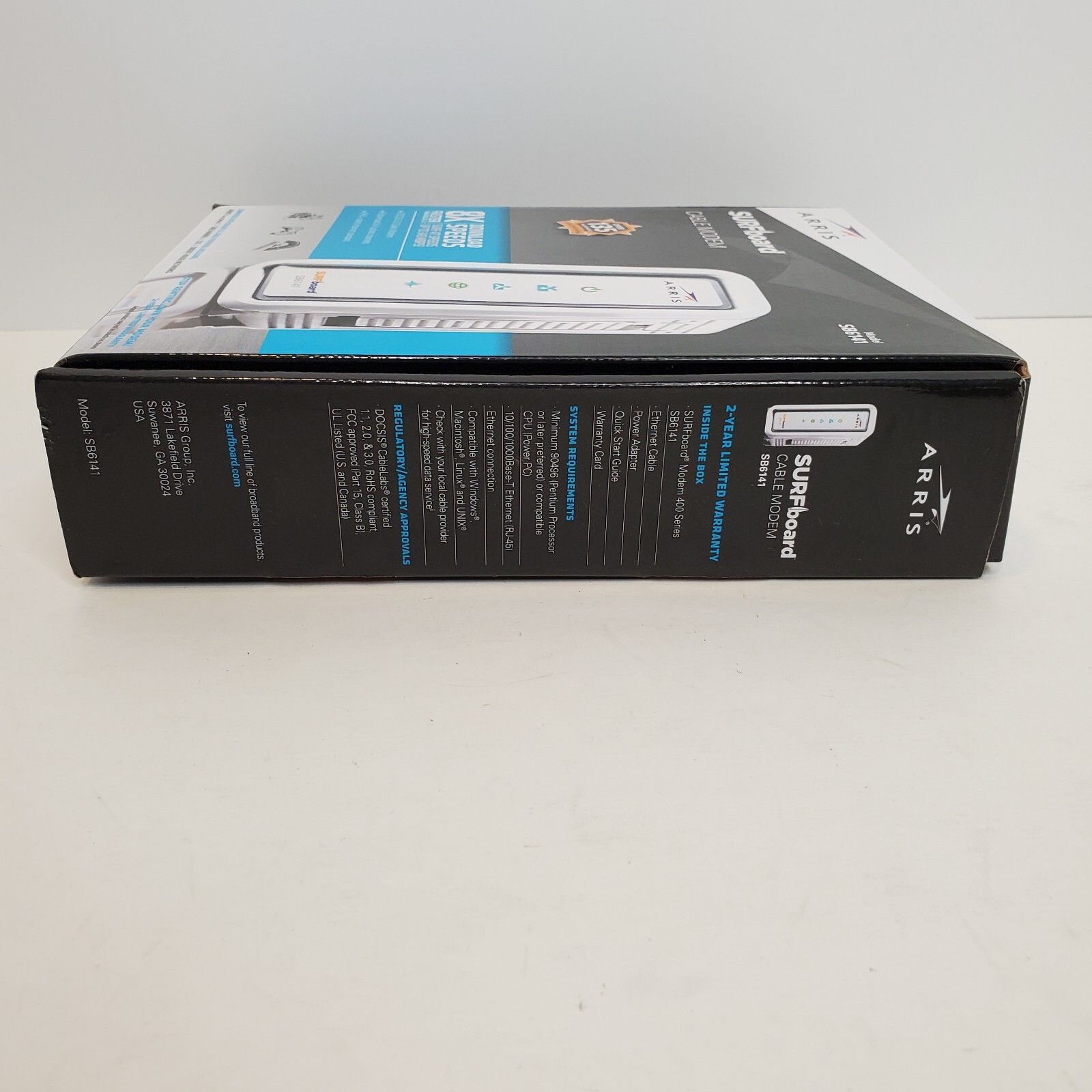 ARRIS Cable Modem Surfboard SB6141 DOCSIS 3.0 8 Download 4 Upload White
